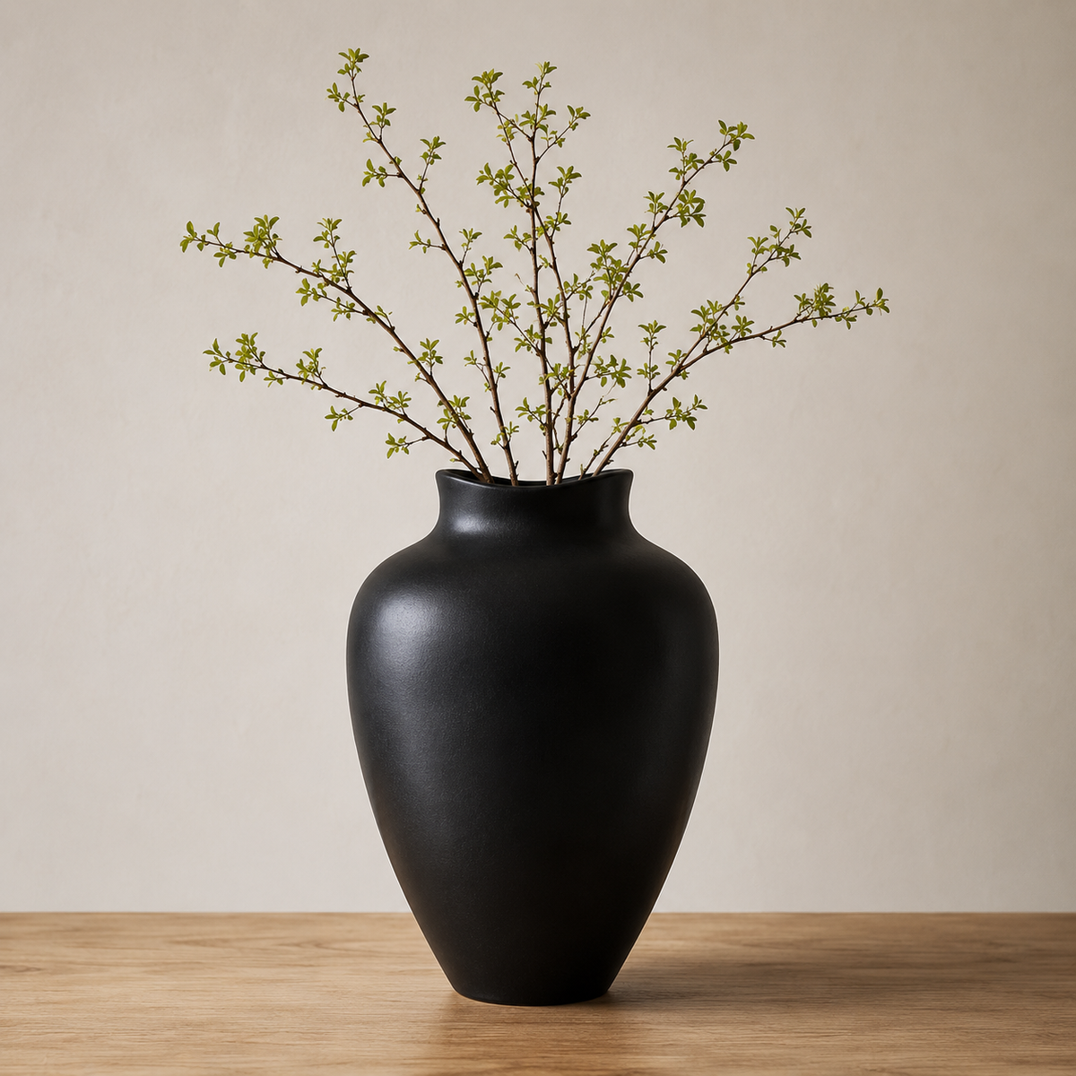 Modern Matte Ceramic Table Vase – Nordic Decorative Flower Urn for Living Room & Home Decor