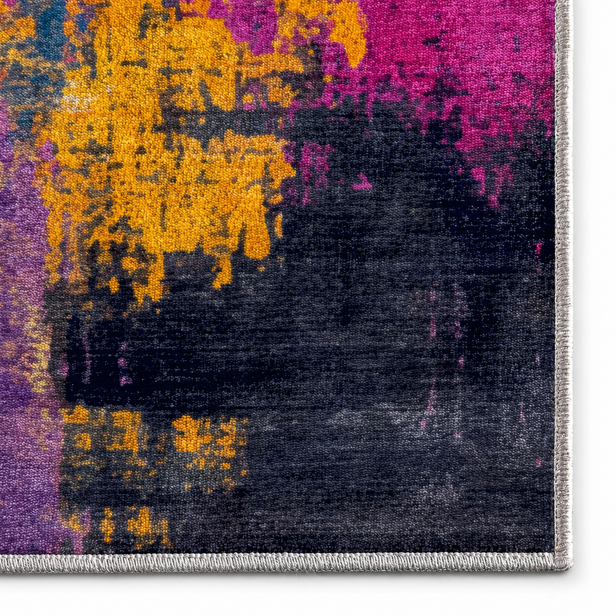 Abstract Multi-Colour Painterly Area Rug