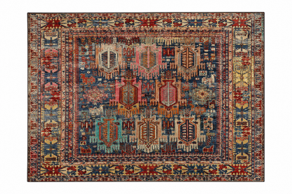 Distressed Vintage Tribal Area Rug