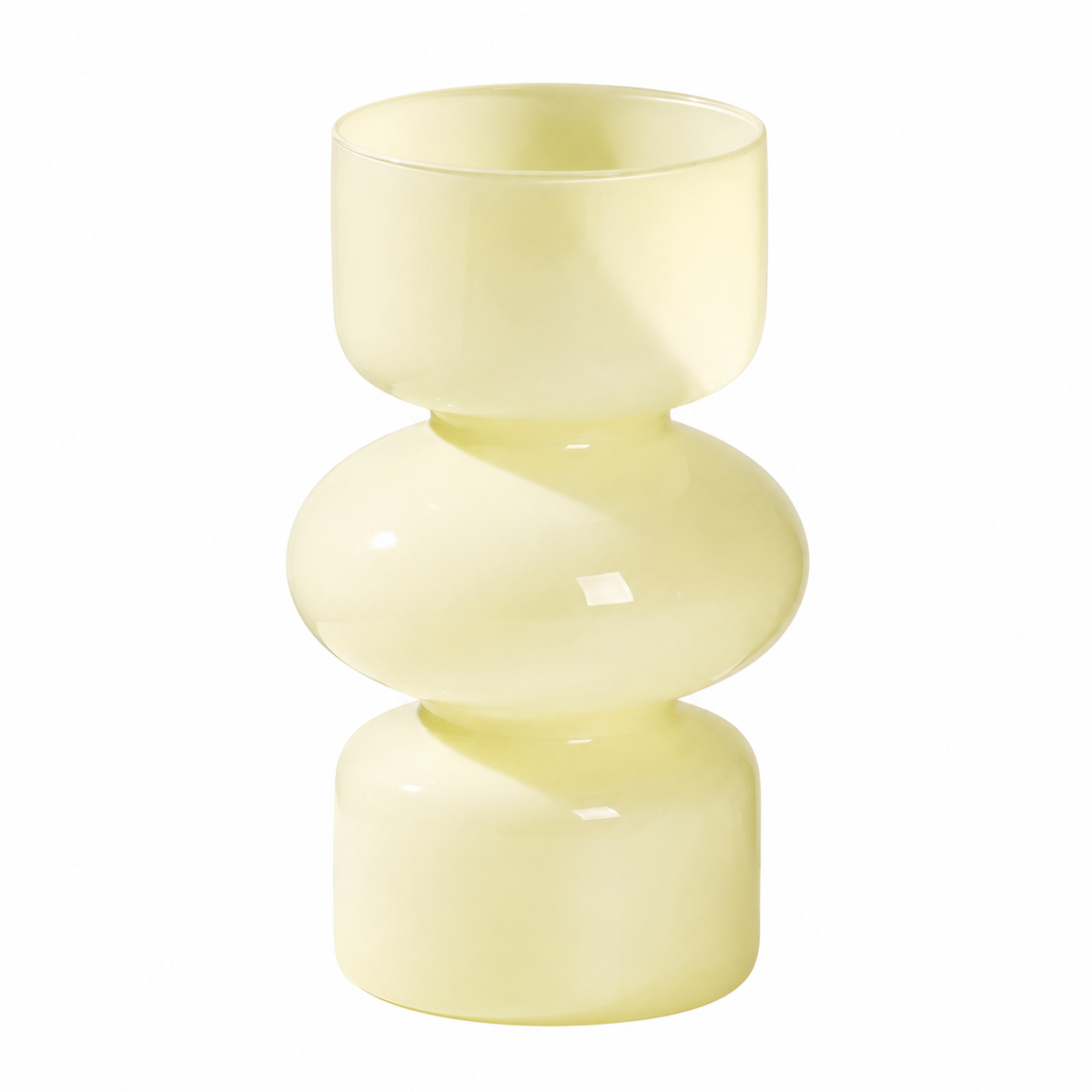 Glossy Glass Stacked Bubble Vase