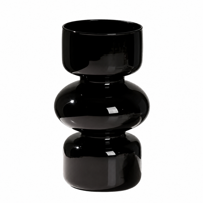 Glossy Glass Stacked Bubble Vase