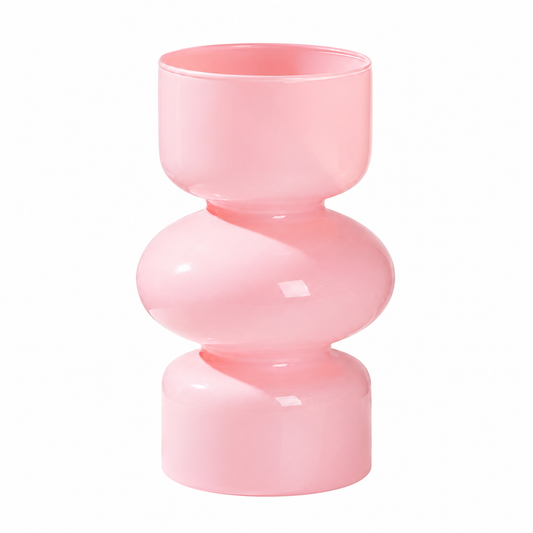 Glossy Glass Stacked Bubble Vase