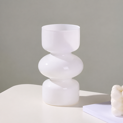 Glossy Glass Stacked Bubble Vase