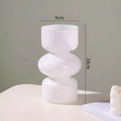 Glossy Glass Stacked Bubble Vase