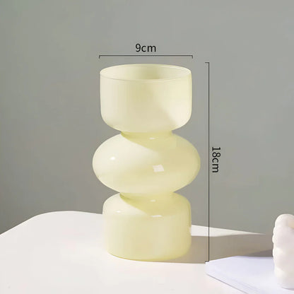 Glossy Glass Stacked Bubble Vase
