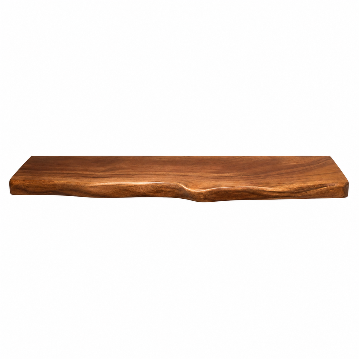 Hardwood Live Edge Floating Shelf