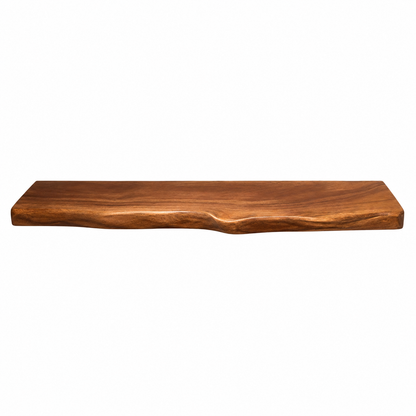 Hardwood Live Edge Floating Shelf