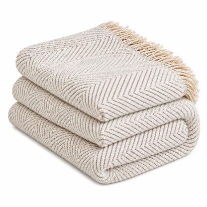 Herringbone Weave Sofa Protector Throw