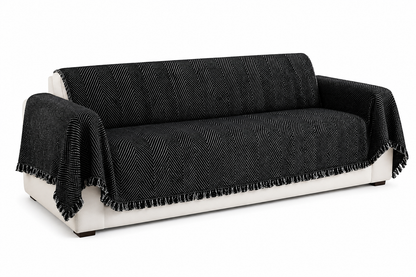Herringbone Weave Sofa Protector Throw