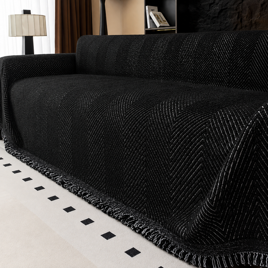 Herringbone Weave Sofa Protector Throw