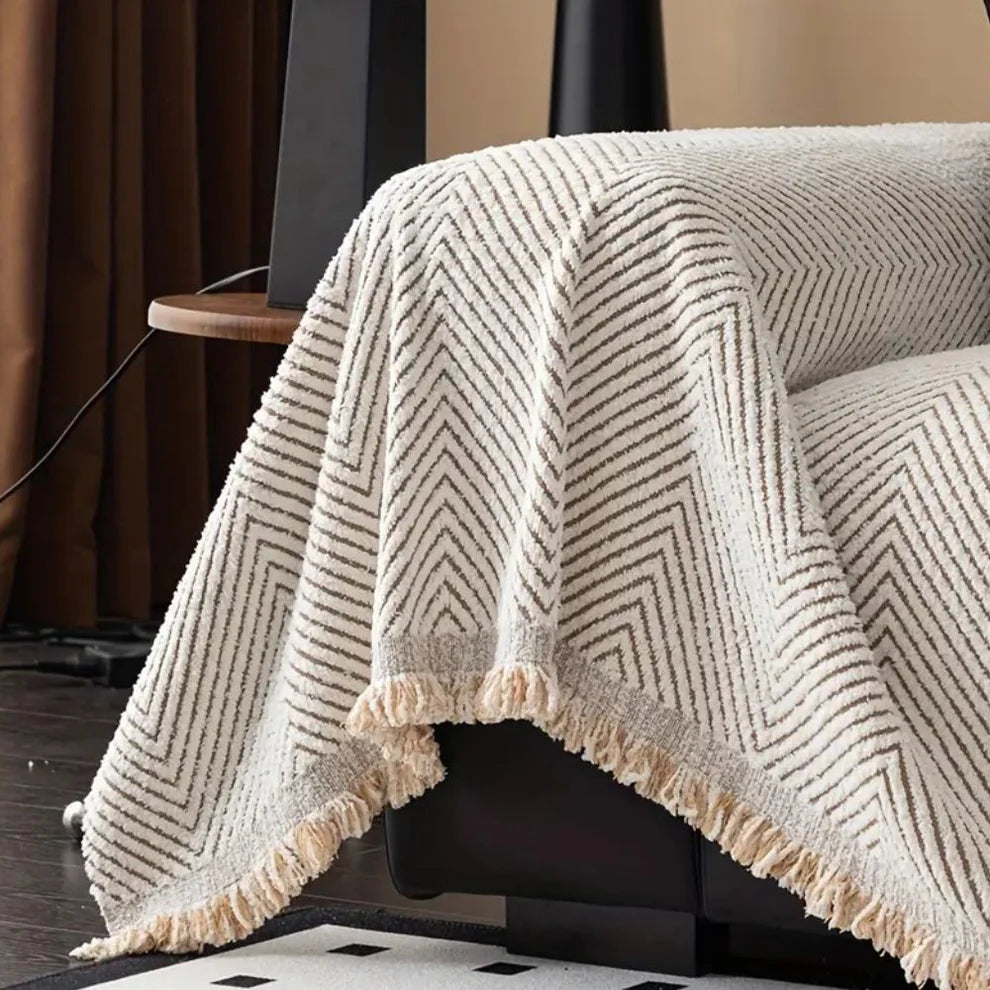 Herringbone Weave Sofa Protector Throw