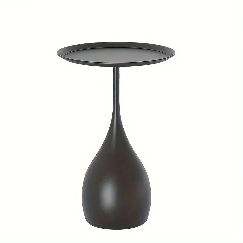 Matte Teardrop Tray-Top Side Table