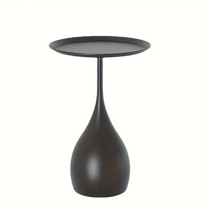 Matte Teardrop Tray-Top Side Table
