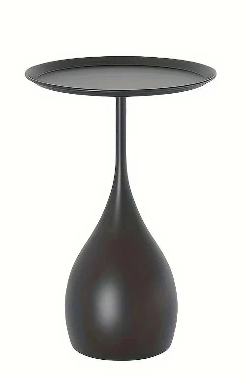 Matte Teardrop Tray-Top Side Table
