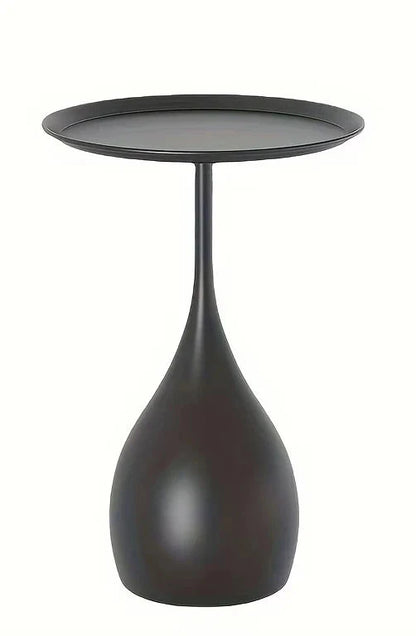 Matte Teardrop Tray-Top Side Table