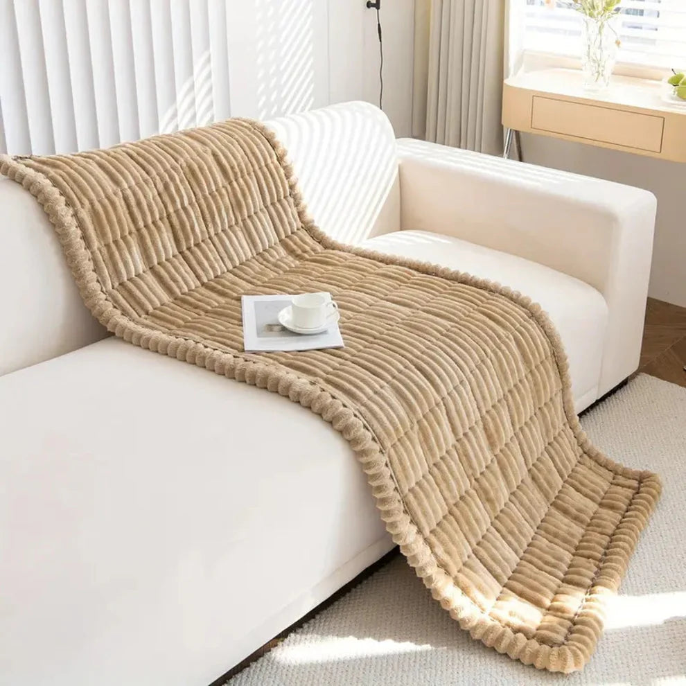 Quilted Plush Sofa Seat Protector Pad