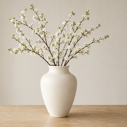 Modern Matte Ceramic Table Vase – Nordic Decorative Flower Urn for Living Room & Home Decor